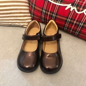 Jumping Jacks Girls Brown Dress Shoes